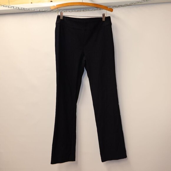 Tribal Office Pants Full length Stretchy Elastic Waist Navy Blue women Size 8. F - Picture 8 of 11